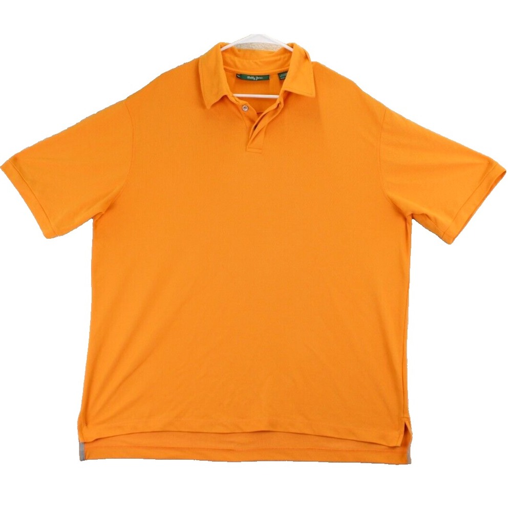 Bobby Jones‎ Mens Orange Short Sleeve Golf Polo Shirt XXL